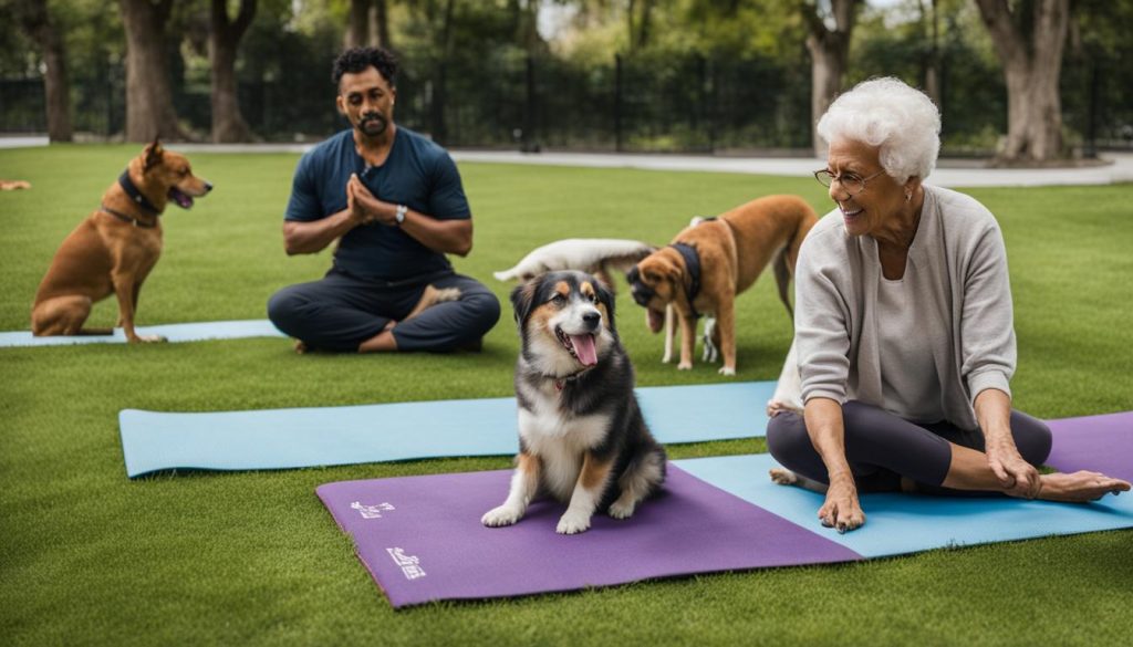 exercícios para animais de estimação idosos
